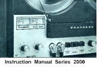 Tandberg 2000 - Owners Manual 